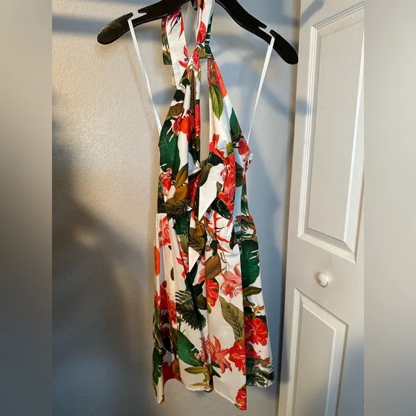 Floral Halter Dress - Image 2