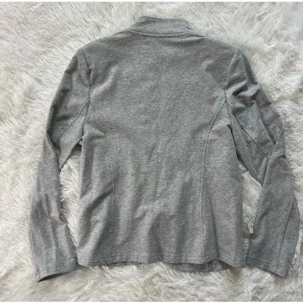 Tommy Hilfiger Gray Military Jacket Button Front Pockets Short Coat Size L/G - Image 13