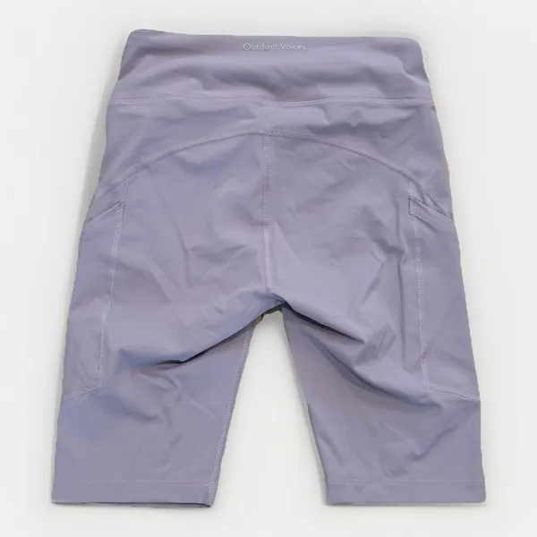 Outdoor Voices Zoom 10" Biker Spandex Shorts With Pockets‎ Light Purple Size S - Image 7