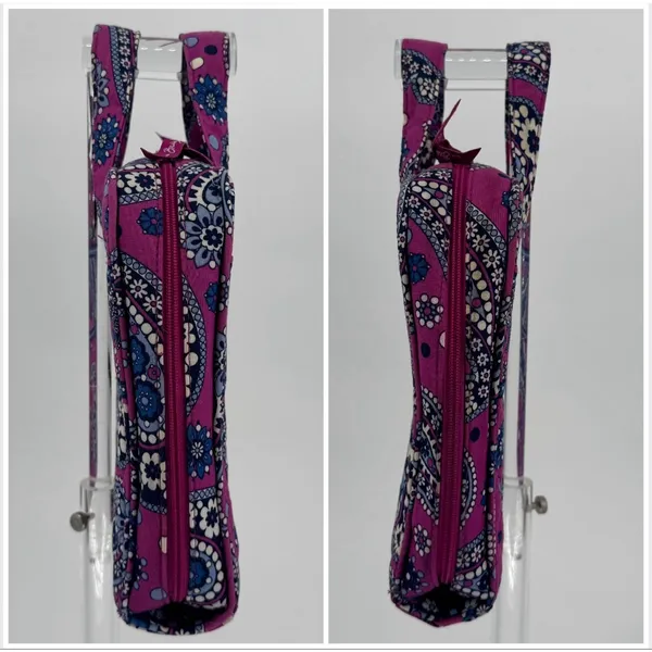 Vera Bradley Tech Organizer in Boysenberry Purple Blue Pink Paisley - Image 4
