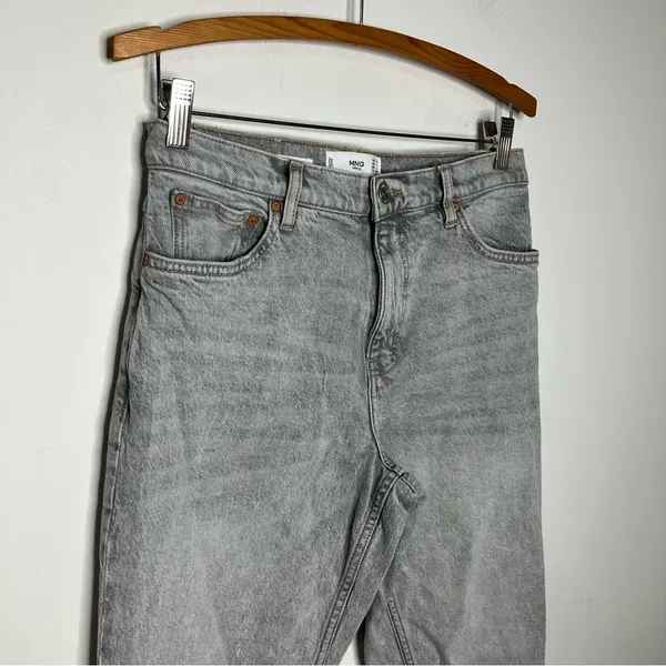 MNG denim mom jeans‎ gray acid wash size 8 - Image 5