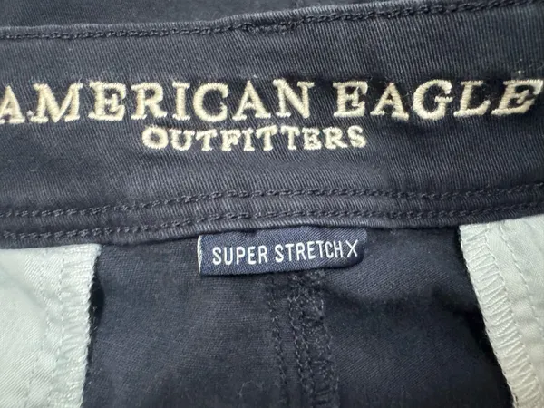 American Eagle Navy Super Stretch X Kick Boot Pants - Image 4