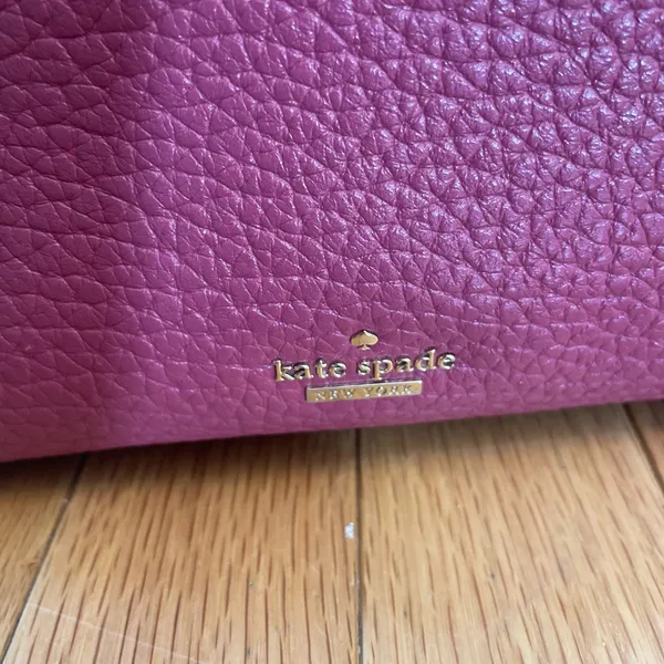 Kate Spade Raspberry Leather Shoulder Bag - Image 3