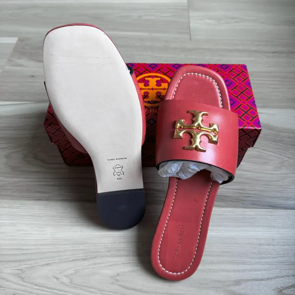 Tory Burch Eleanor Leather Slides 8 - Image 5