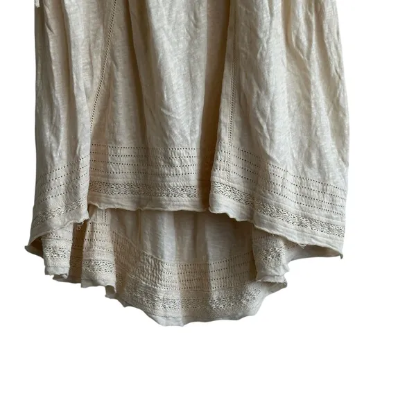Free People Fast Time Beaded Cold Shoulder Floral Blouse S Boho - Image 6