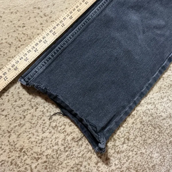J. Galt Y2K Brandy Melville Black Carpenter‎ Jeans Raw Hem S Streetwear - Image 2