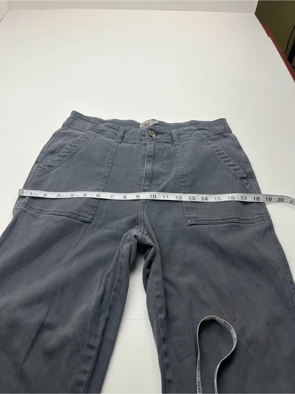 Faherty Womens Size‎ 29 Grey Gray Straight Leg Pockets Cargo Pant WBS2223 FLAW - Image 9