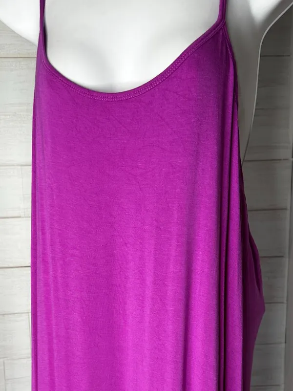 Fabletics Womens Magenta Halter Maxi Dress Size XXL - Image 3