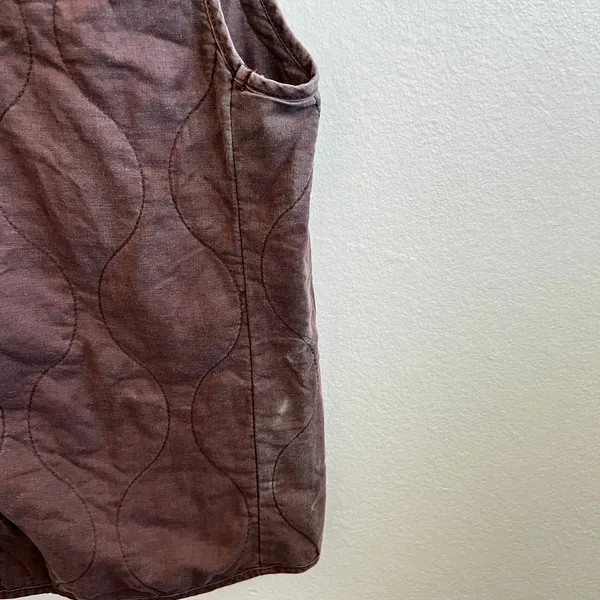 American Eagle Quilted Vest Y2K 2000s Streetwear Layering Outdoors Retro‎ Medium - Image 4