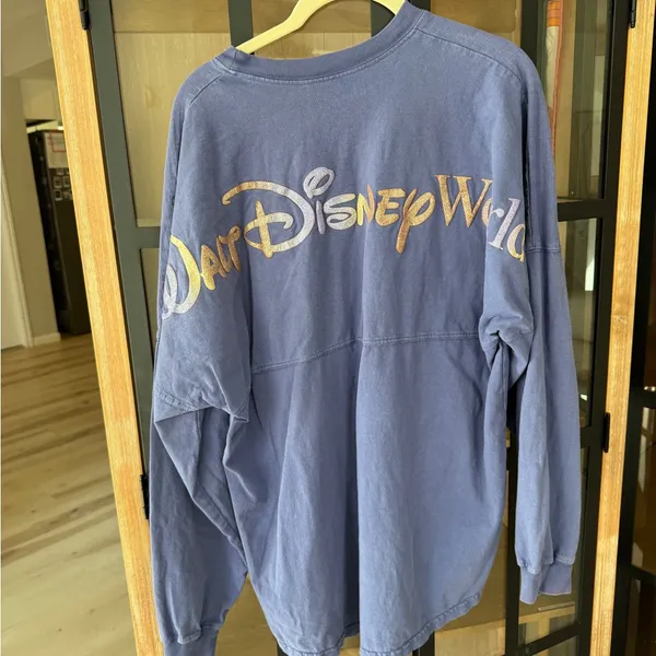 Walt Disney World 50th Anniversary Spirit Jersey tee pullover LongSleeve glitter - Image 9