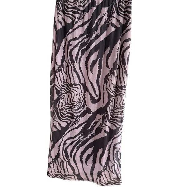 SHEIN Black Brown Zebra Print Pencil Skirt - Image 9