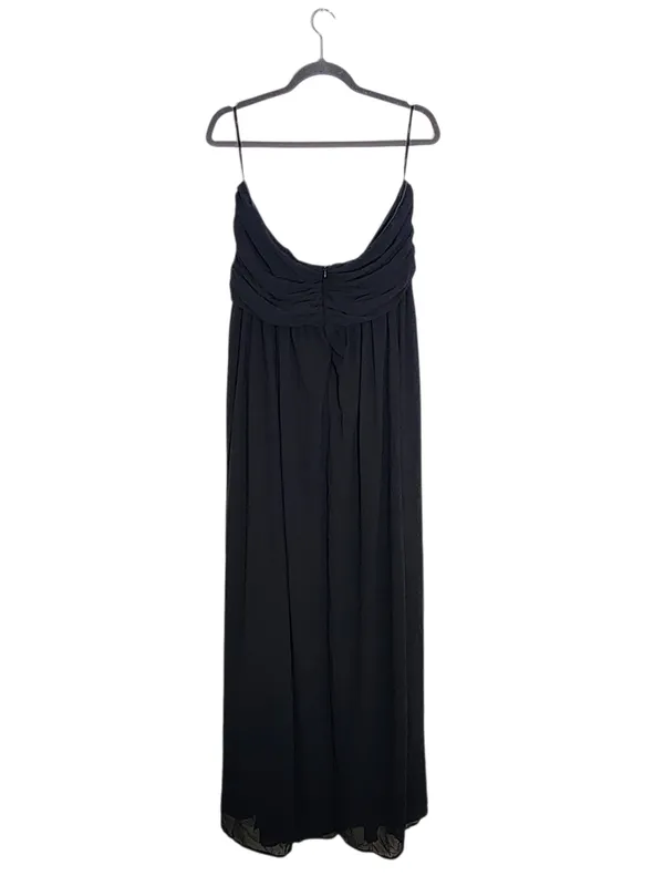 Lulus Black Chiffon Strapless Evening Dress Size 2X NWT Wedding Guest Prom - Image 2