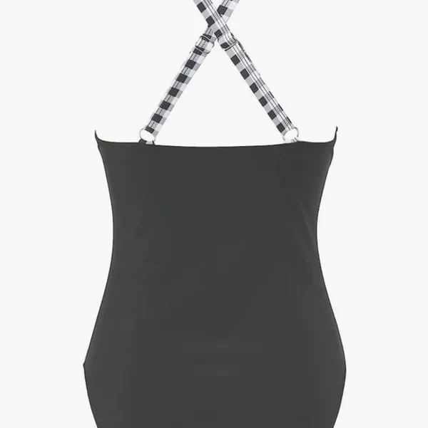 High waisted Bathing suit size Large . Looks like 2 piece but it's one p… - Image 7