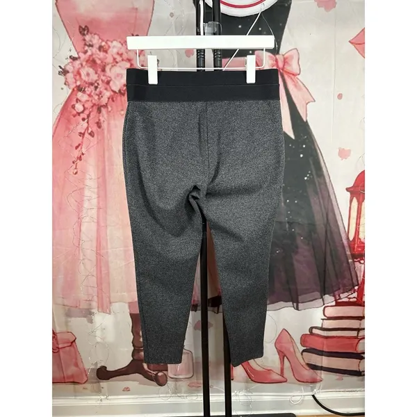 Ann Taylor Mid Rise Gray Fleece Like Trousers Pants Sz M - Image 4