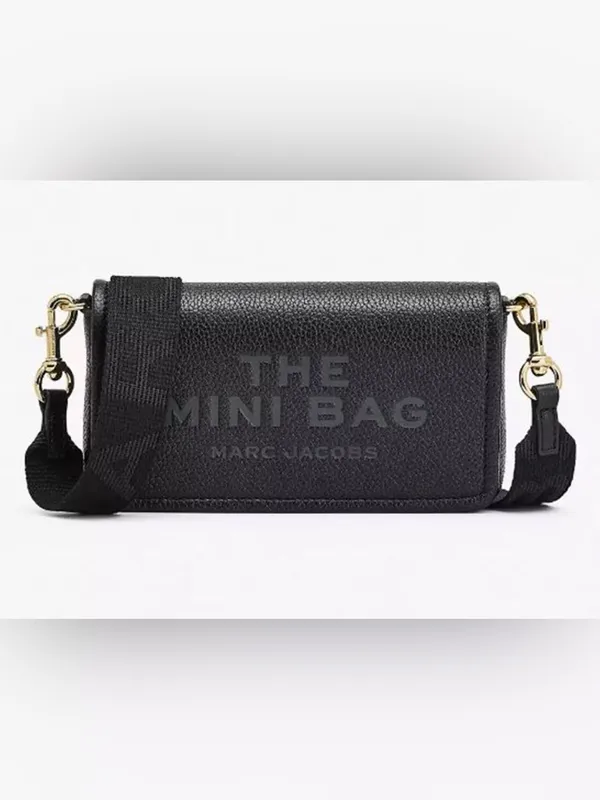 Marc Jacobs The Mini Bag Black Leather Crossbody Shldr Bag - Image 3