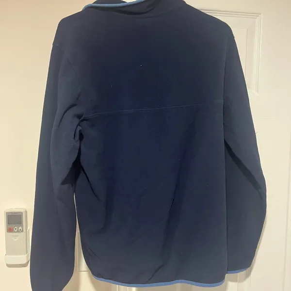 Patagonia Button Quarter Zip Navy Blue - Image 4