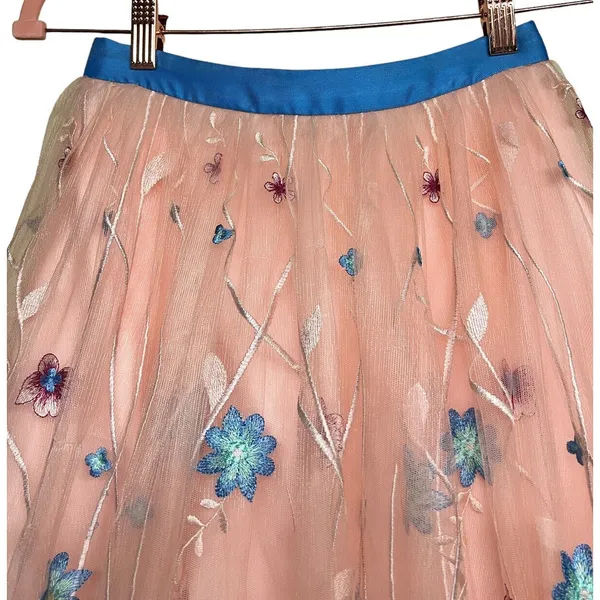 2 Cute By‎ J Micheals Long Floor Length High Waist Formal Prom Skirt Size 2 - Image 2