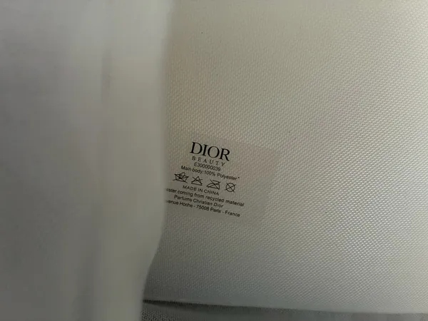 Dior Embroidered Butterfly Tote Bag & Cosmetic Pouch Set - Image 2