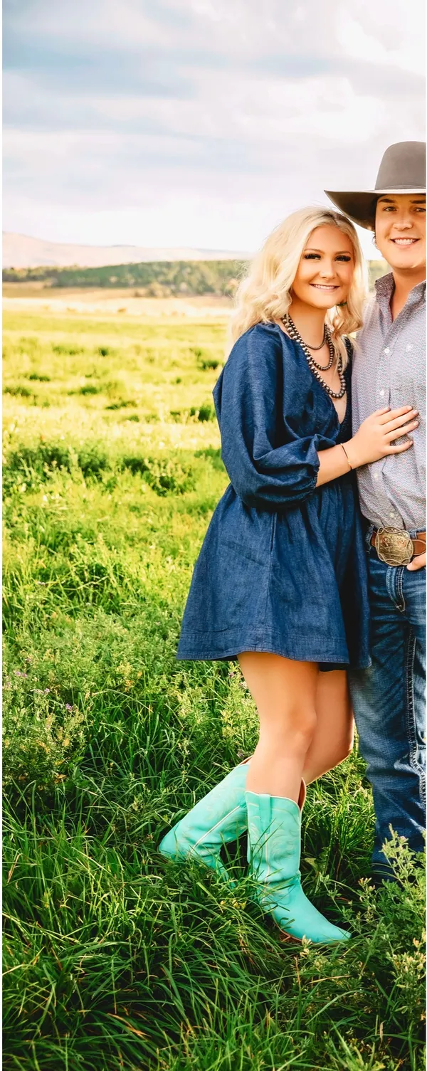 Free people mini Denim dress - Image 2