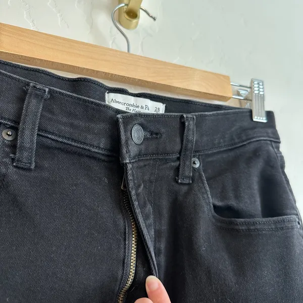 Abercrombie | The Flare Vintage Stretch Ultra High Rise Jeans in Black - Image 6
