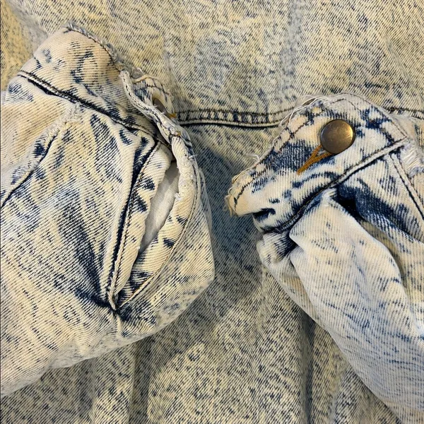 Vintage 80’s acid wash denim jacket - Image 4