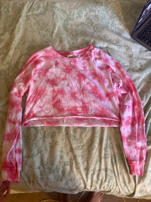 Pink Tie dye Crop Top - Image 3