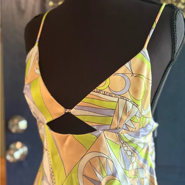Zara Multicolor Cutout Backless Side Zip Dress size L - Image 2
