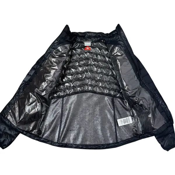 Columbia Down Goose Puffer Jacket Size S Omni Heat 590TD Turbo Black Outdoor - Image 3