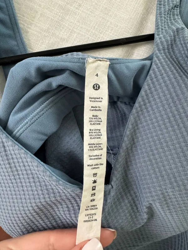 Lululemon Blue Textured align tank  - Image 3