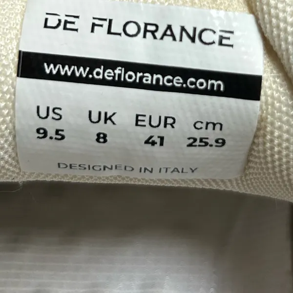 DF DE FLORANCE Cloudea™ women’s Sneakers Size 9.5 tan/ beige and white - Image 15