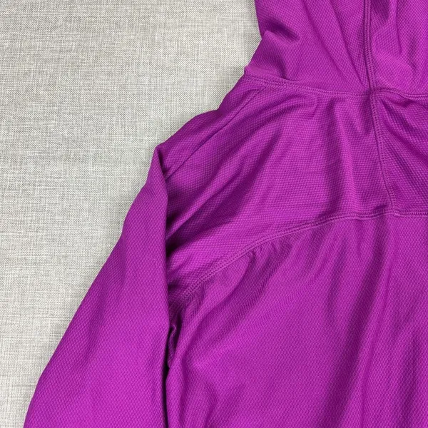 Athleta Hoodie Womens XXS Purple Tunic V-Neck Pullover Pockets Knit Stretch - Image 11