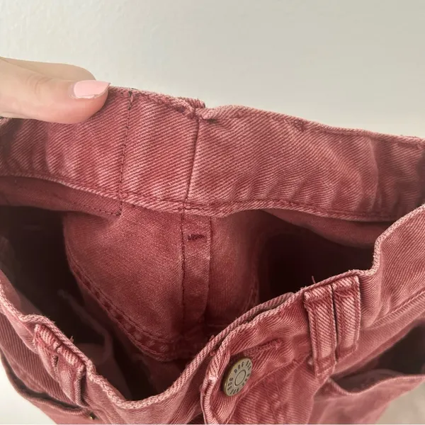 BDG Red Issa High Waisted Cowboy Jeans - Image 5