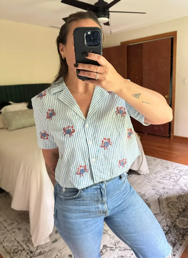 Maeve Button Down Blouse - Image 2