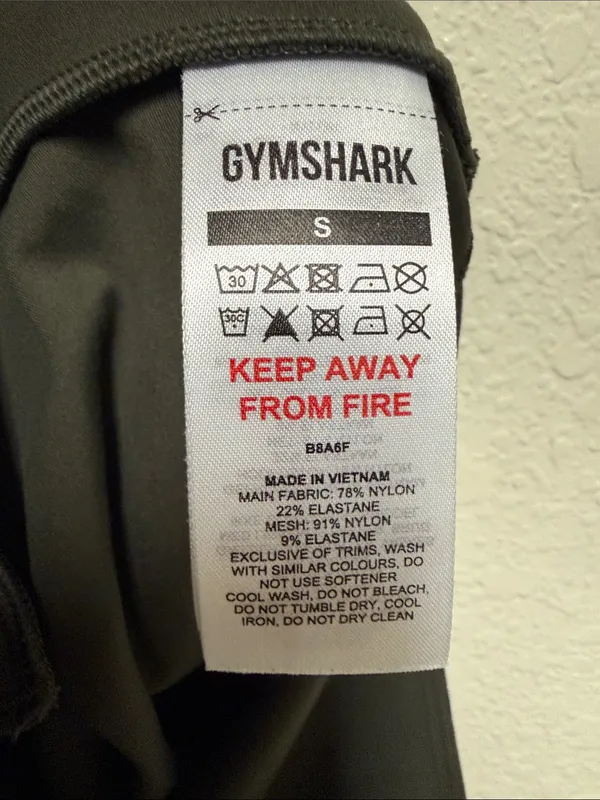 GYMSHARK Olive Green Mesh Placement High-Rise Performance Leggings - Image 13