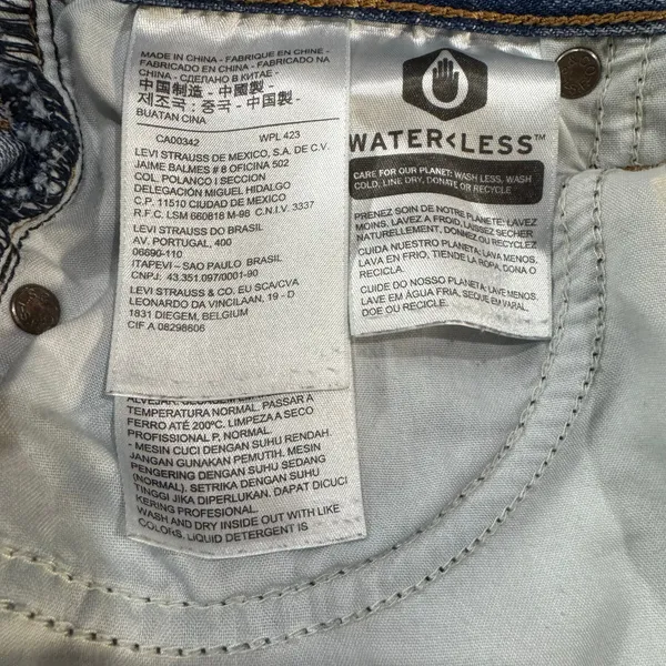 Levi's Wedgie Button Fly Jeans Medium Wash Denim Blue 25 - Image 5