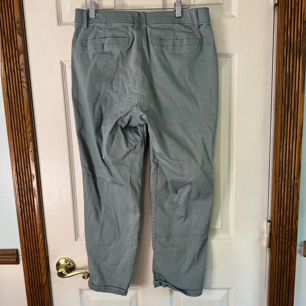 Democracy Cargo Pants‎ AB Tech Utility Stretch Green Size 10 - Image 9