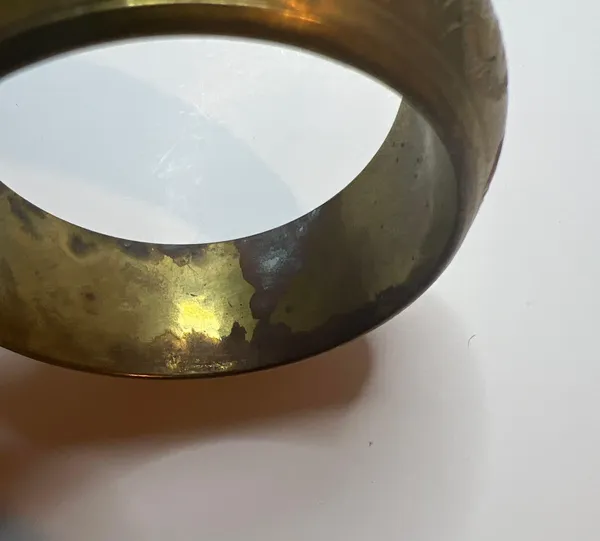 Womens Fashion Bangle Bracelet OS Gold - Image 2