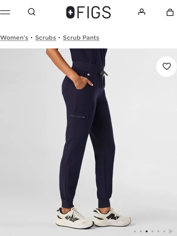Figs Navy Women's Jogger Scrub Pants - Image 3