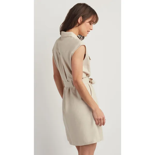 Ellen tracy LINEN BLEND SHIRT DRESS NWT small (b46 ) - Image 2