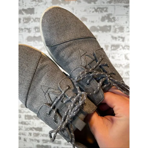 Toms | women denim lace up sneaker flats - Image 4