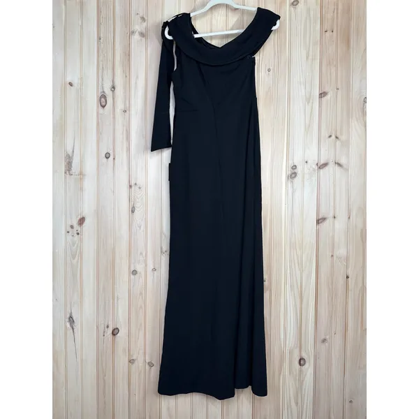 NWT Lulus Stepped Out Stunning Black One-Shoulder Mermaid Maxi Dress Size M - Image 5