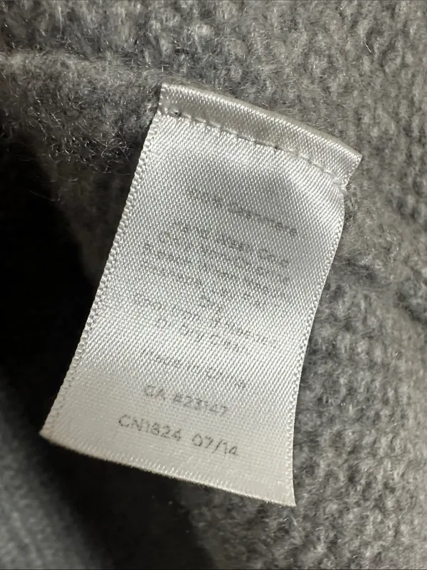 Talbots Gray Open Cardigan Sweater 100% Cashmere Shawl Front Cozy Fall Winter - Image 4