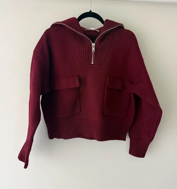ZARA Quarter-Zip Sweater - Image 3