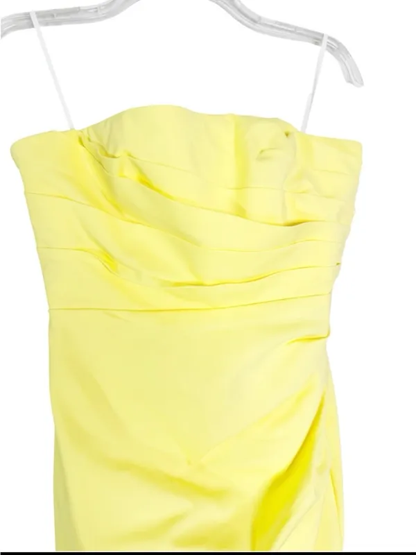 NWT Shona Joy Lani Strapless Draped Maxi Dress Lemonade Size 6 - Image 6
