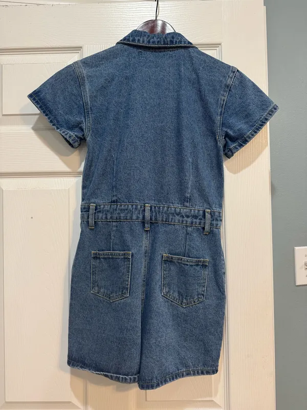 LIONESS Denim Romper - Image 3