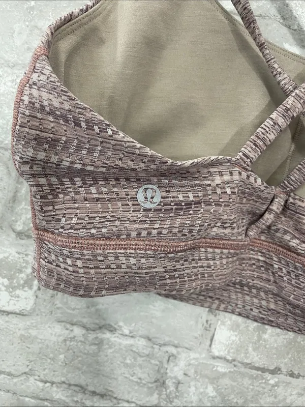 Lululemon Energy Bra Arrow Jacquard Antique Bark Copper Coil - Image 4