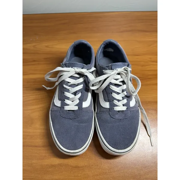 VANS Old Skool Women's Blue/White Canvas Lace-Up Sneakers Skate US 6 - Image 2