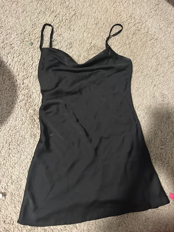 SheIn Black Slip Dress - Image 2