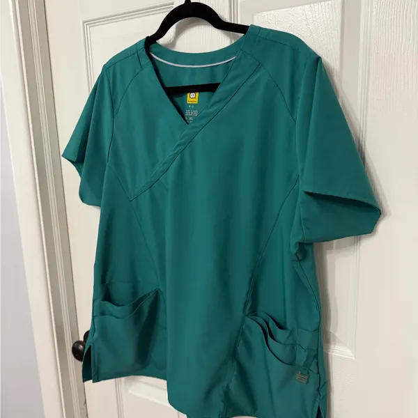 FIGS WINK scrub set green‎ straight leg pocket top XL women’s - Image 9