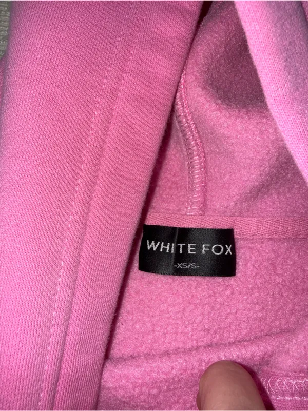 Pink‎ White Fox Season Hoodie XS/S - Image 3